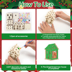 Fennoral gingerbread rhinestones stickers add sparkling details for festive decor.