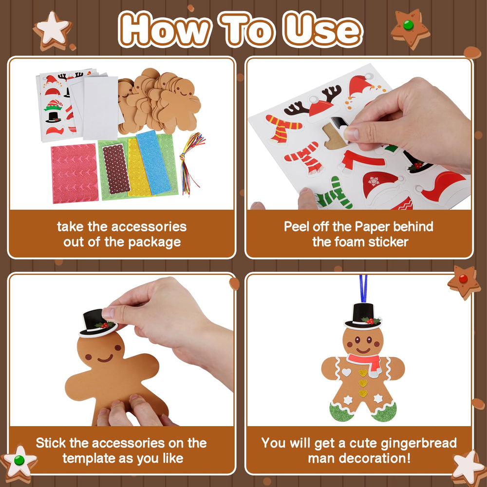 Fennoral gingerbread scarf accessory to complete ornament designs