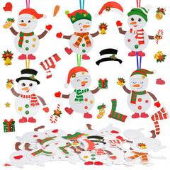 Fennoral snowman kit packaging with 12 craft sets for kids, ideal for holiday projects.