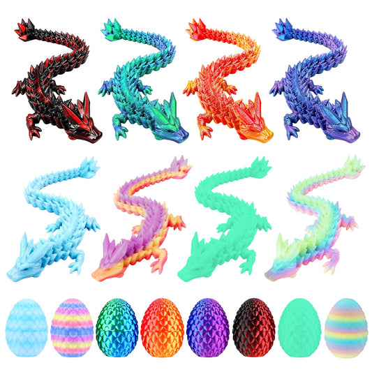 Fenoee dragon eggs 3D printing detail showing crystal facets