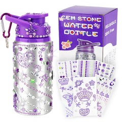 Fenreen gem stickers on a bottle for creative decorating sessions