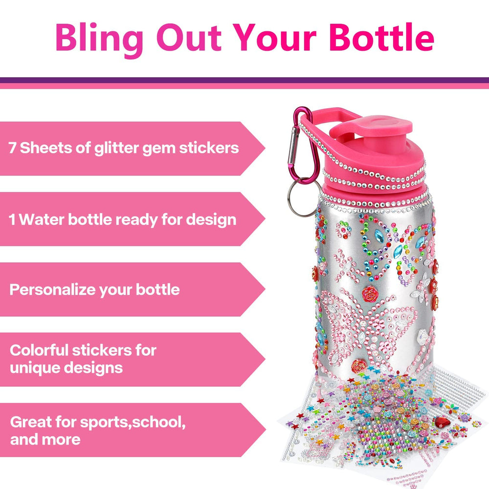 Fenreen glitter rhinestone stickers for bottle design, perfect for personalization