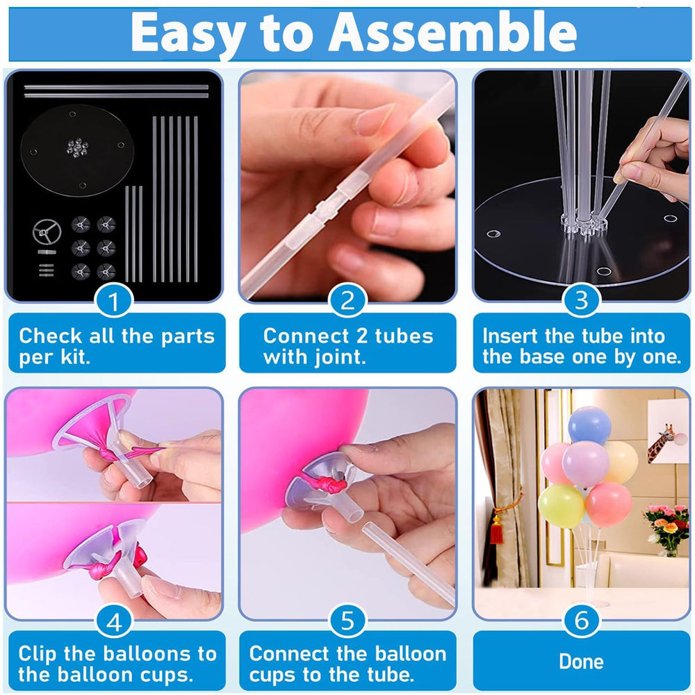Fenxyo balloon stand kit stability—keeps displays steady on tables and floors.