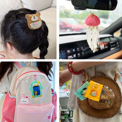 Plastic needle tools designed for child safety during sewing.