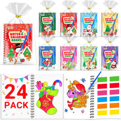 FEREDO KIDS coloring books 24-pack with Christmas themes for festive party favors.