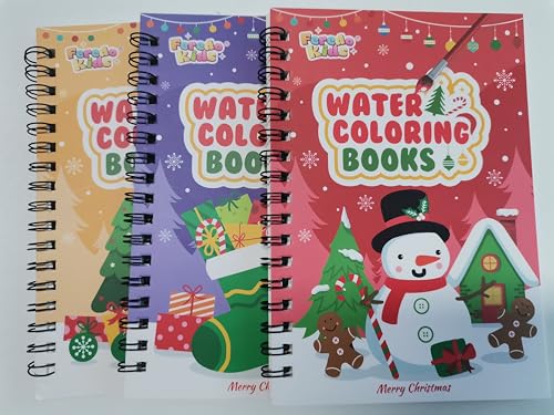 FEREDO KIDS water color set with paint attached to back for mess-free painting.