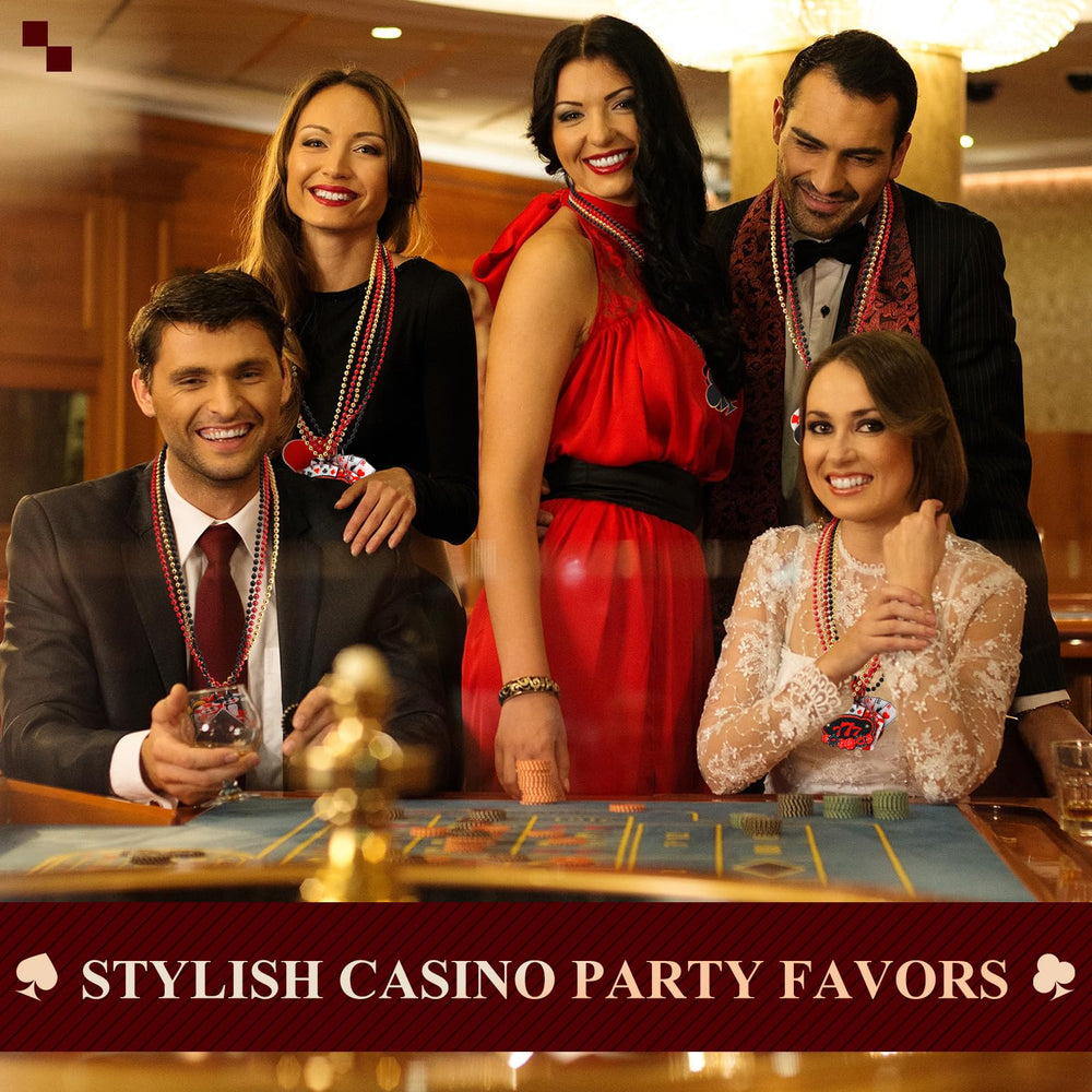Ferreve casino night pendant assortment highlights symbols