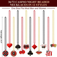 Ferreve casino night poker card pendant necklace enhances mood