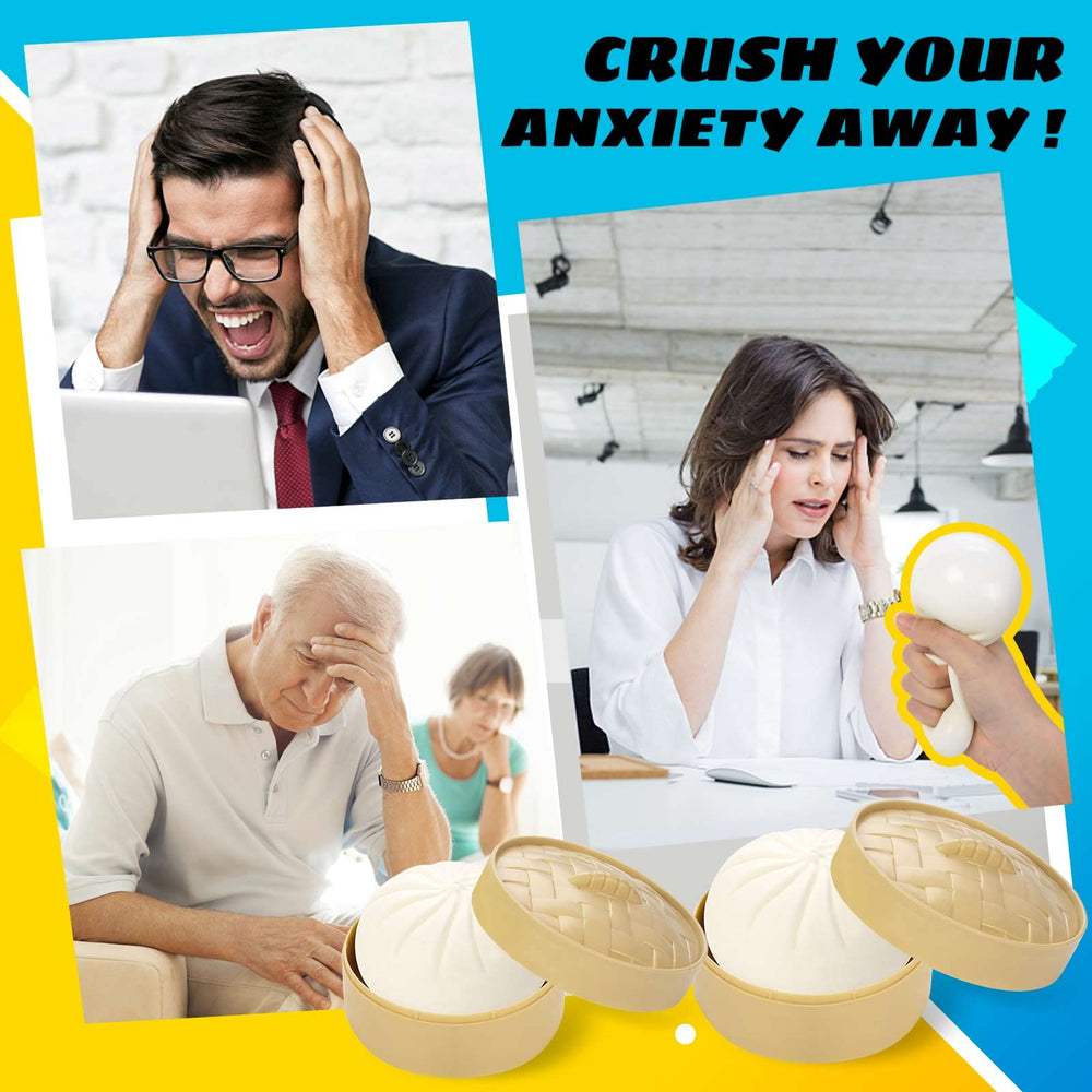 FFNIU dumpling stress ball pair with two balls in the photo