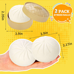 FFNIU tiny steamers accompany the dumpling balls for a complete fidget set