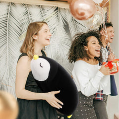 FFxiong penguin plush washable cover for simple care.