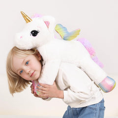 FFxiong unicorn plush pillow form, doubles as a cushion