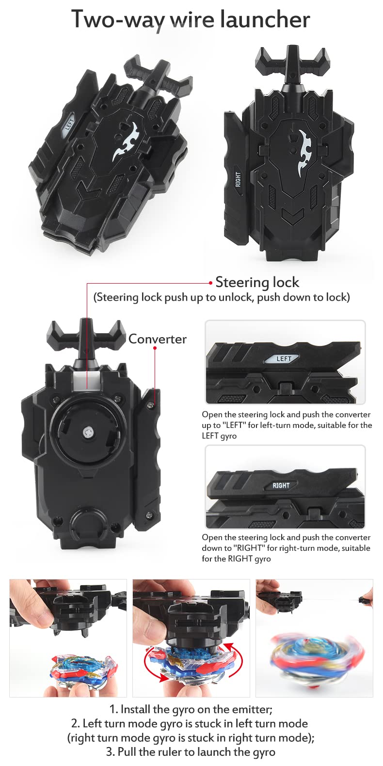 FGFXL Battling Top Set foam pads protect tops during transport
