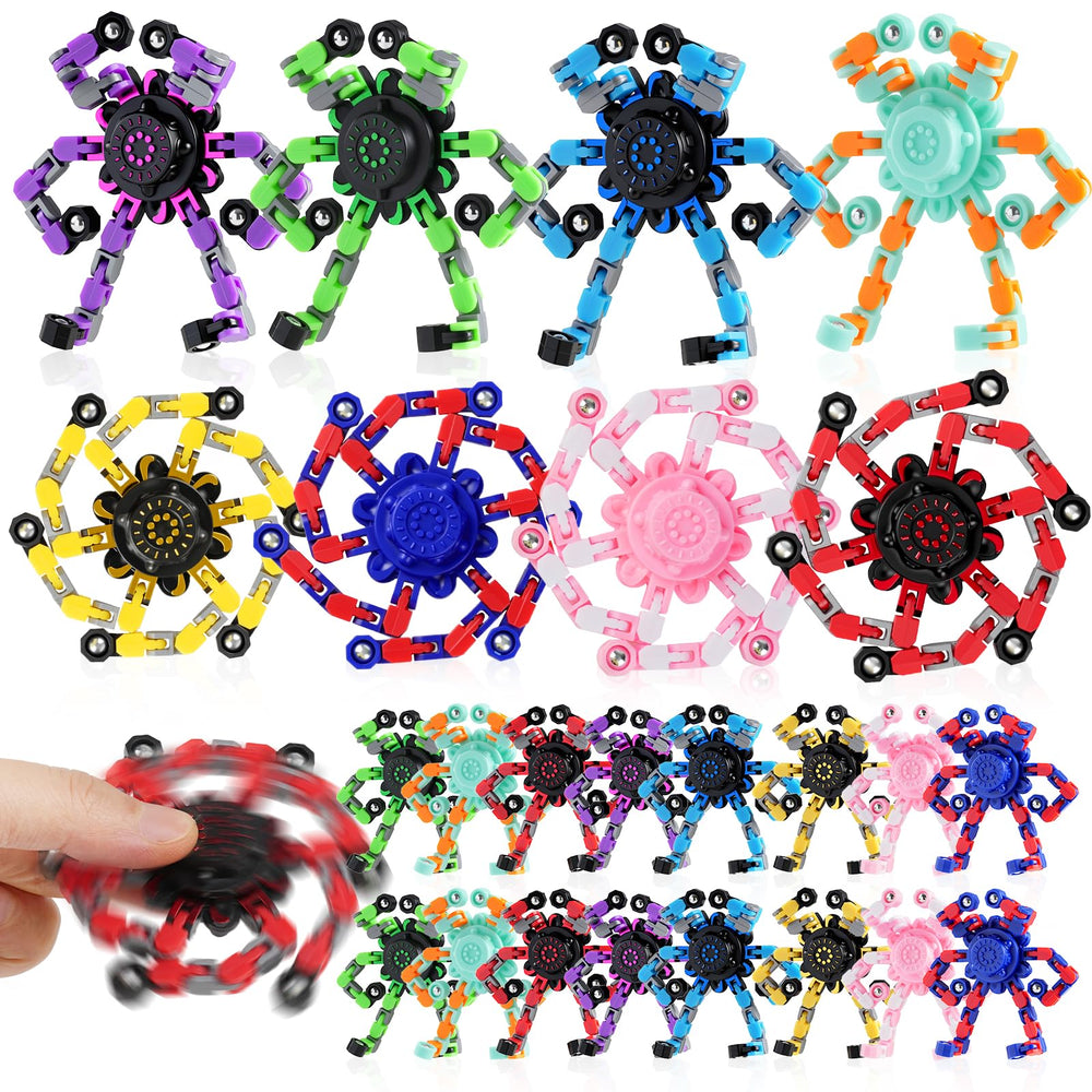 FGYLYOX transformable fidget spinner robot red for focused play and calm
