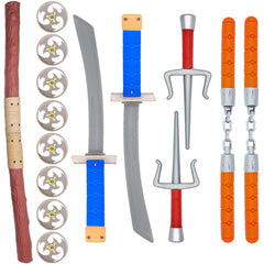 FHARLXQ ninja swords with blue grips for safe, imaginative swordplay