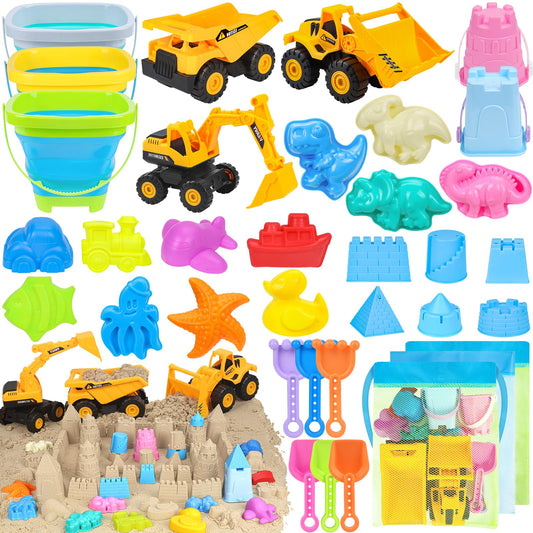 FHOZGECY dumper beach toy for kids, durable and colorful for sand play.