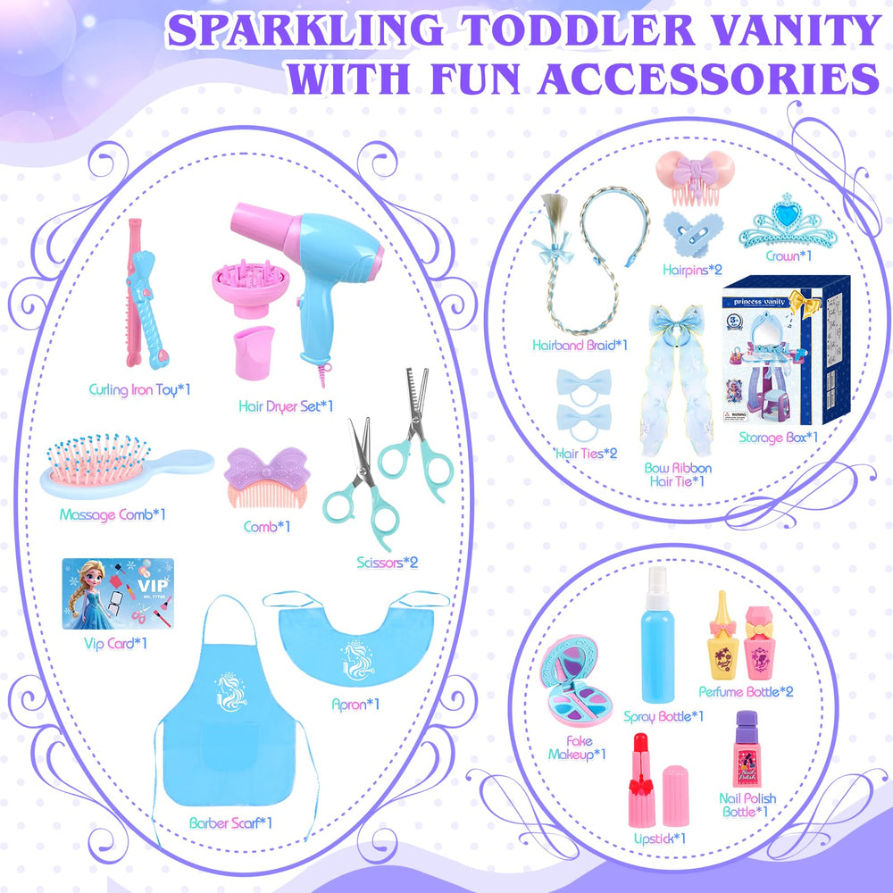 FHOZGECY makeup and nail polish accessories encourage creative dress-up stories.