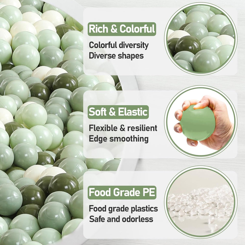 FHRILEK smooth surface minimizes dirt cling for quick cleanup after playtime