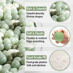 FHRILEK smooth surface minimizes dirt cling for quick cleanup after playtime