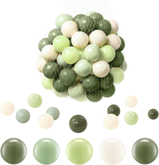 FHRILEK olive ball pit balls 2-15 inch, safe for toddlers to grasp and play
