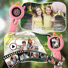 FHskFH Kids Microscope 2-inch IPS display for easy viewing of findings