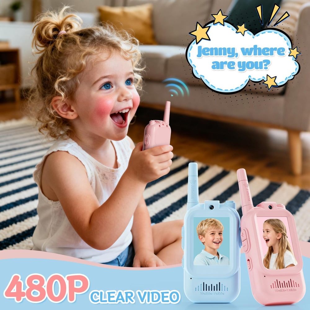 FHskFH USB-C rechargeable walkie talkies designed for easy kid use.