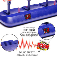 Fibevon Nerf target electronic reset mechanism for continuous play