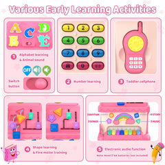 Fidecexv Montessori toy house moon light feature supports visual tracking and bedtime storytelling.