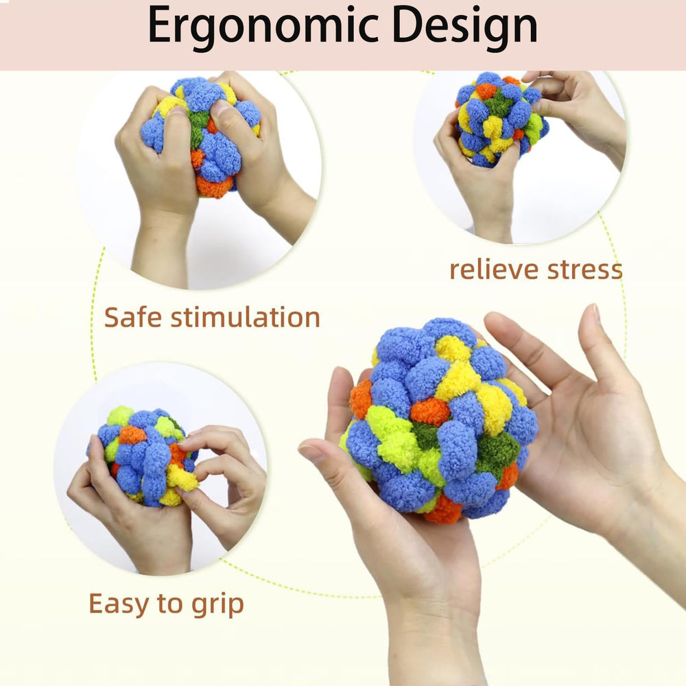 Fidget Ball promotes anxiety relief through quiet sensory stimulation.