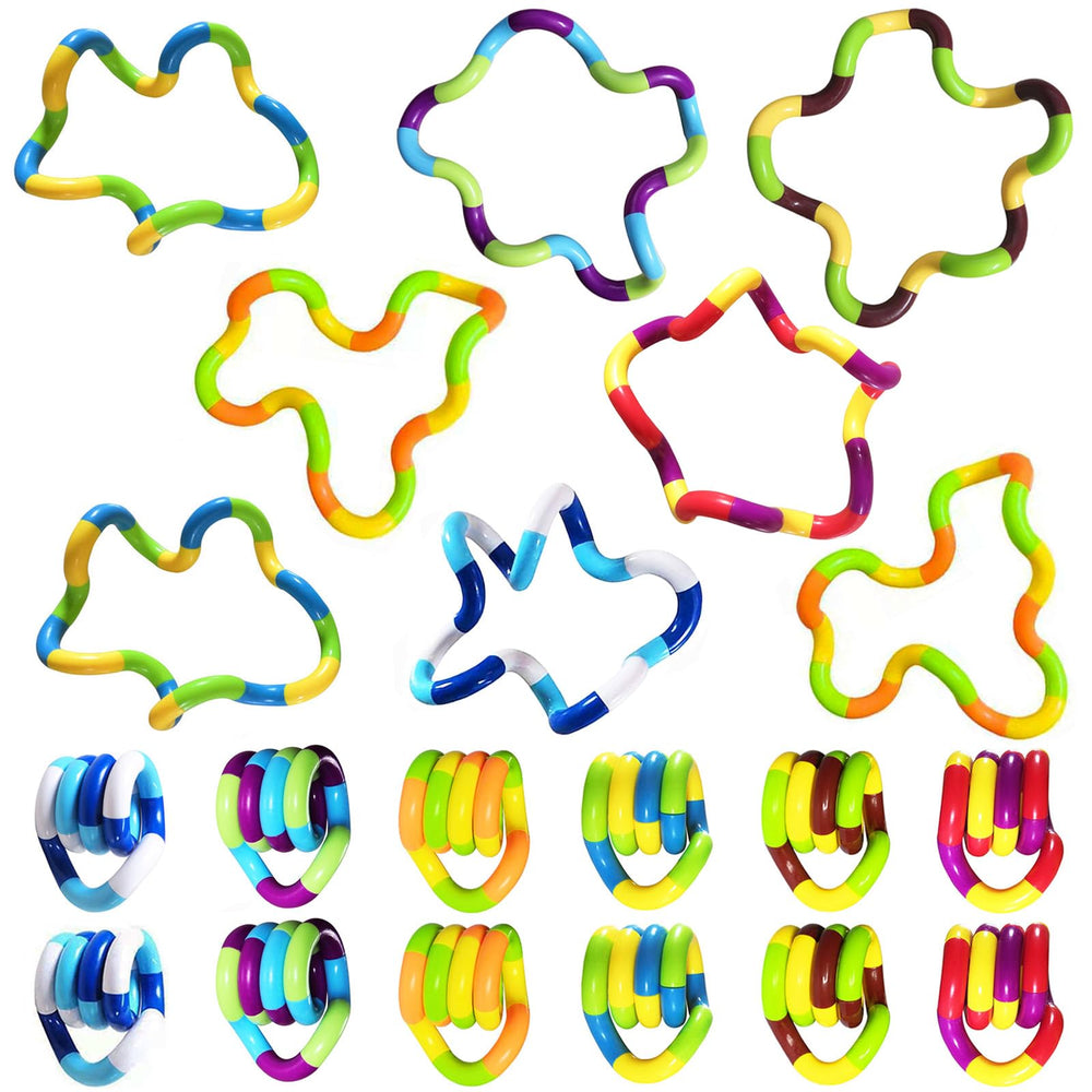 10pc fidget toy set with 18 colors for calming sensory play