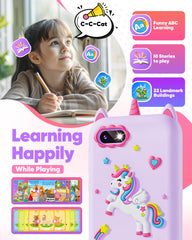 Fiechcco Kids Smart Phone Purple durable shell for daily adventures