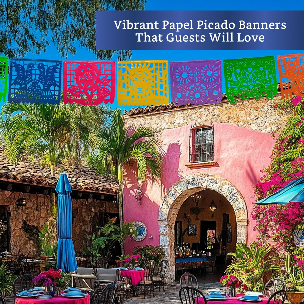 Fiesta Wraps Dia de los Muertos banner for festive decor