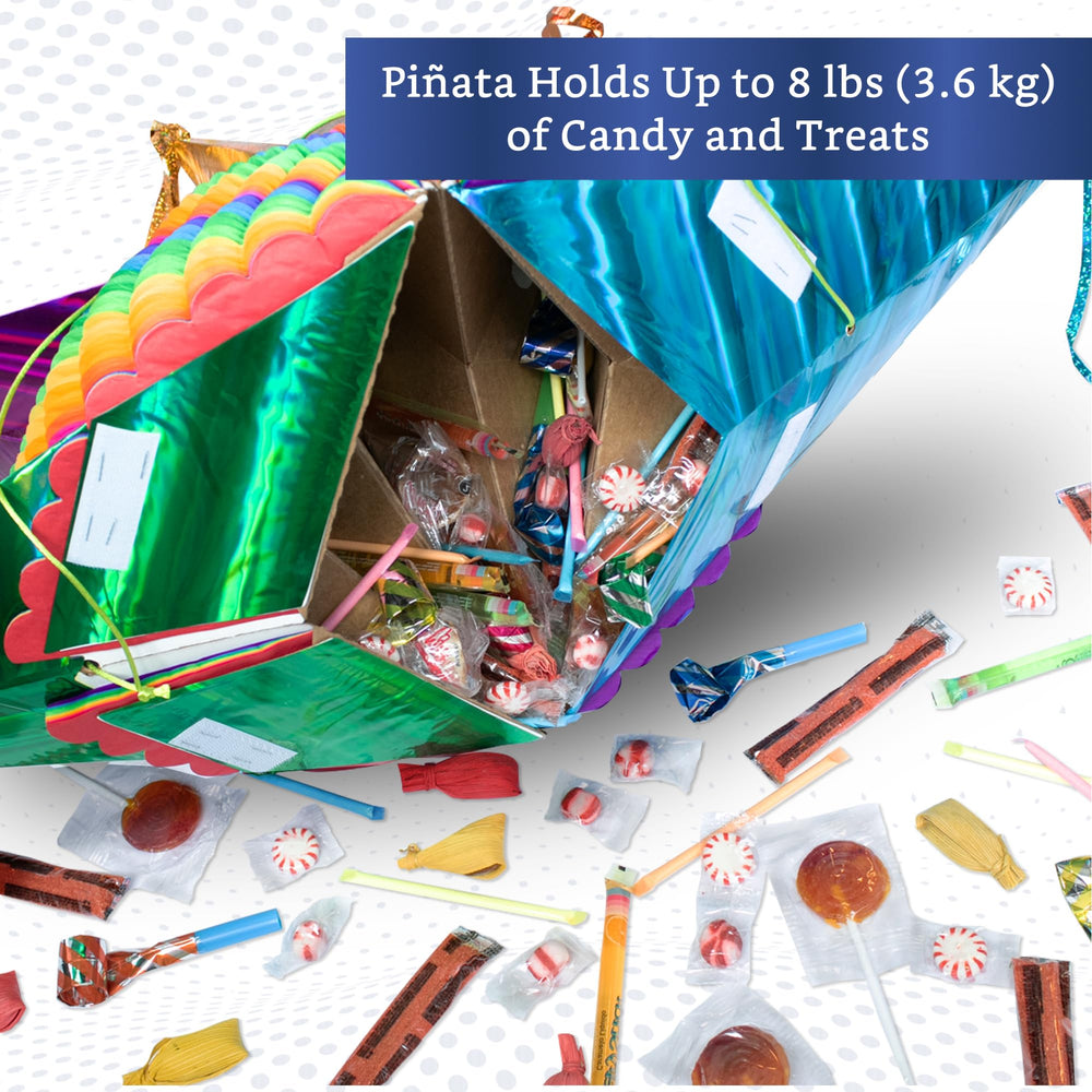 Fiesta Wraps pinata XL handcrafted detail reflects artisanal craftsmanship.