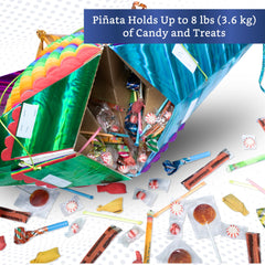 Fiesta Wraps pinata XL handcrafted detail reflects artisanal craftsmanship.