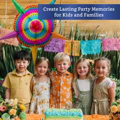 Fiesta Wraps large capacity 5lbs pinata ideal for candy and toys