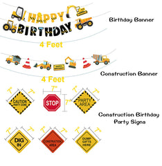 FIGEPO construction traffic signs cutouts create clear cues for games and activities.