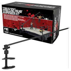 Figures Toy Company wrestling suspension rod 20-inch elevates action poses for dramatic displays.