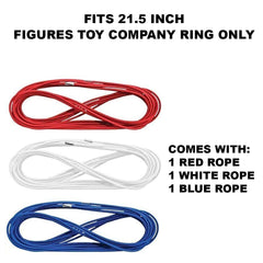 Figures Toy Company blue ring rope emphasizes vivid color and easy alignment during play