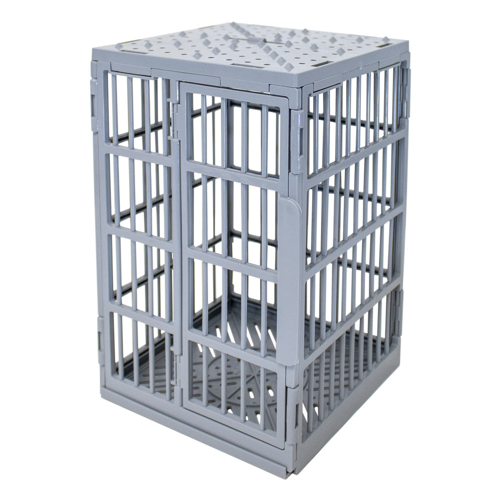 Figures Toy Company Shark Cage Jail Cell in a dynamic play setup with heroes and villains.