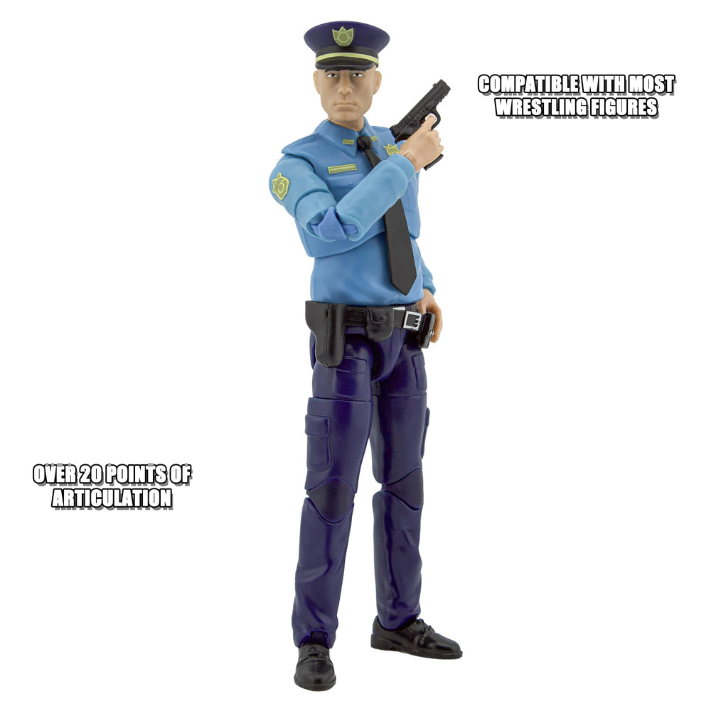 Figures Toy Company officer figure with duty gear including holster and service weapon.