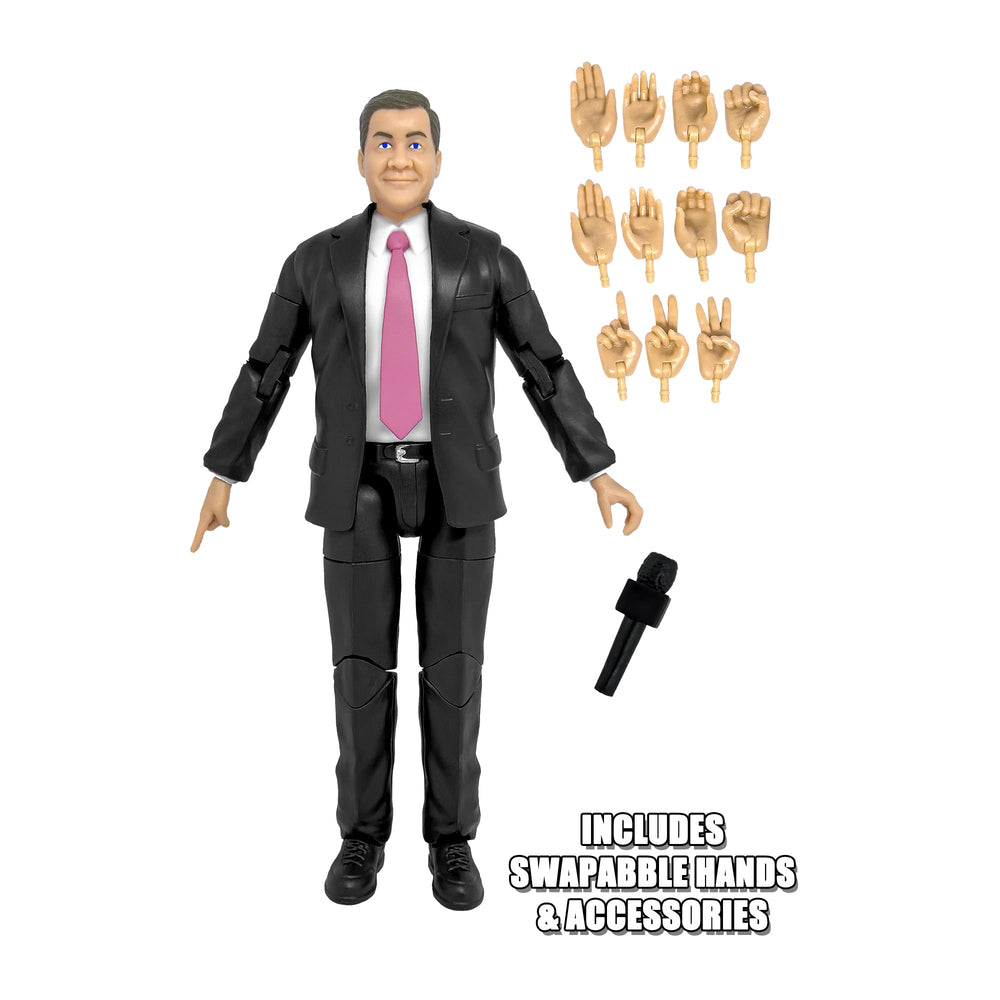 Figures Toy Company Wrestling display showcase with talking figures.
