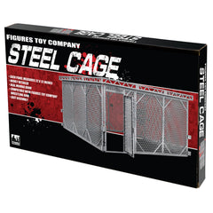 Figures Toy Company steel cage door in action for authentic match moments.