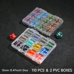 FIGURESLAB D20 dice close-up with clear lettering for easy reading.