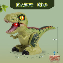 FIIOEOY walking dinosaur demonstrates smooth motion for realism.