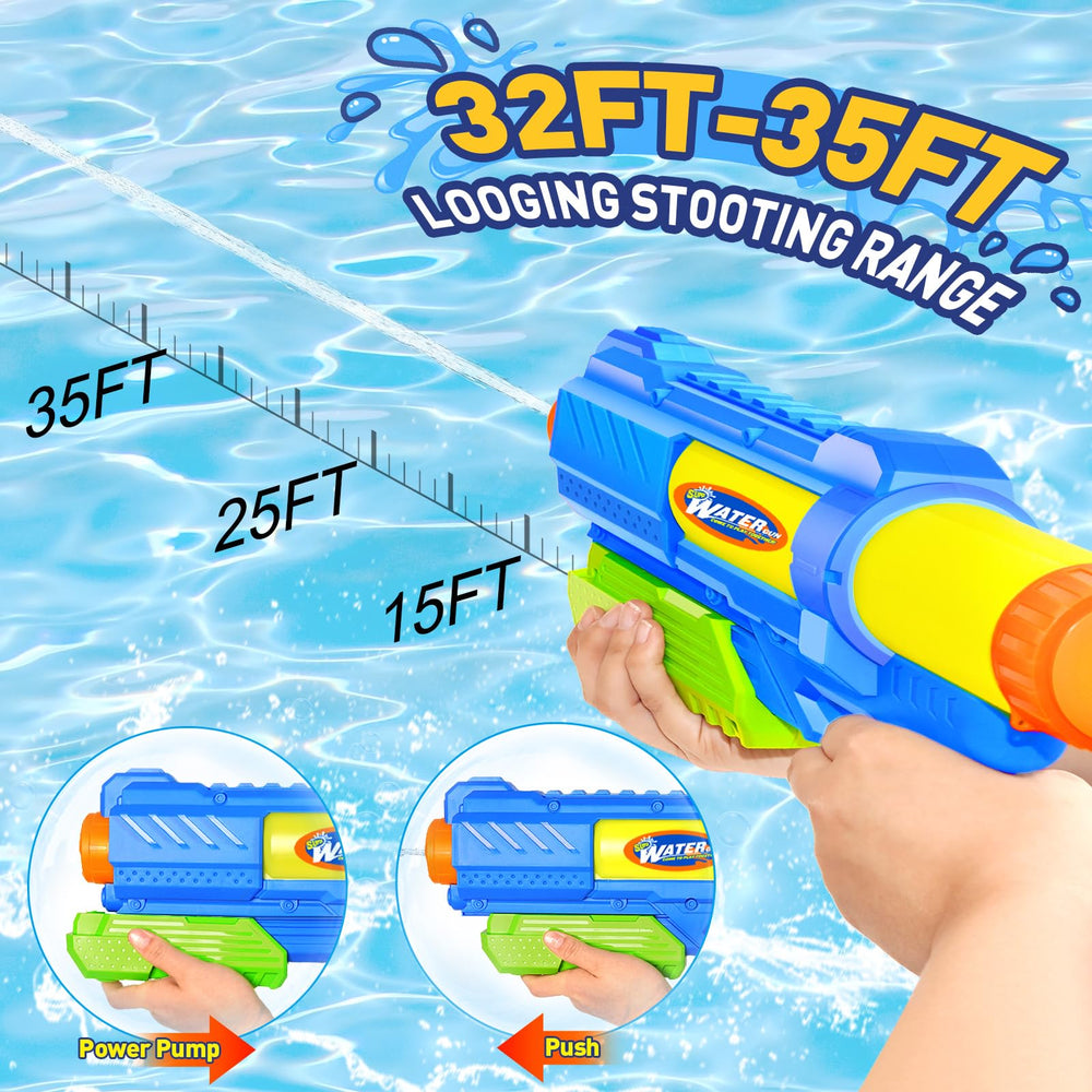Fikamd water gun refills in 3 seconds for continuous play.
