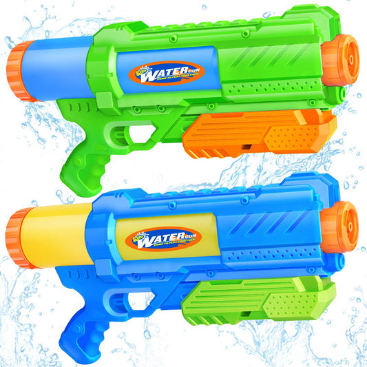 Fikamd Super Water Gun blue pack front view for pool battles.