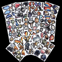 Filigree Fox Design die-cut monster magnets with movie-quality charm.