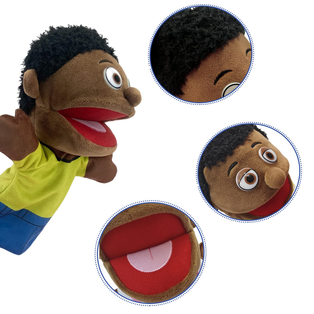FIMIGID African-style grandmother puppet fosters conversation and dramatic play.