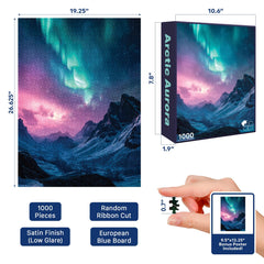 Final Piece Puzzles Arctic Aurora finished puzzle image shows a collectible art moment after assembly.