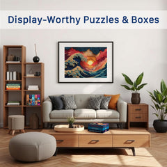 Final Piece Puzzles satin low-glare finish reduces reflections while preserving color depth.